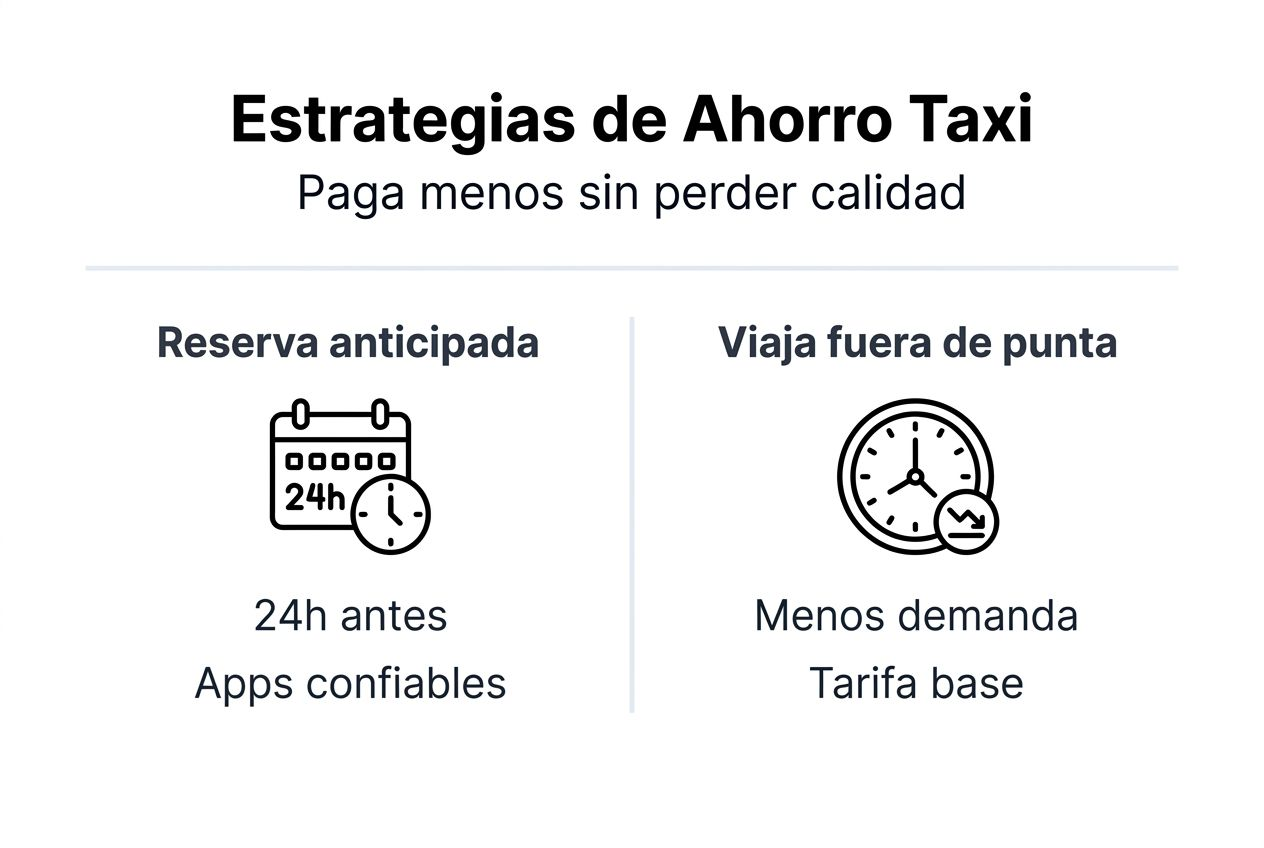 Infografía: trucos imprescindibles para gastar menos en tus viajes en taxi