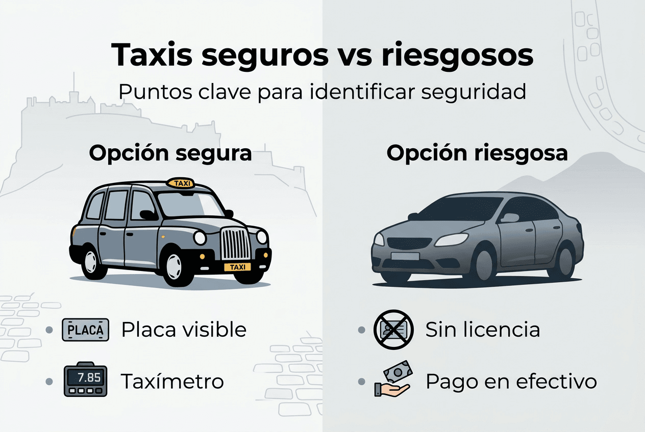 Infografía: ¿Cómo distinguir un taxi seguro de uno peligroso?
