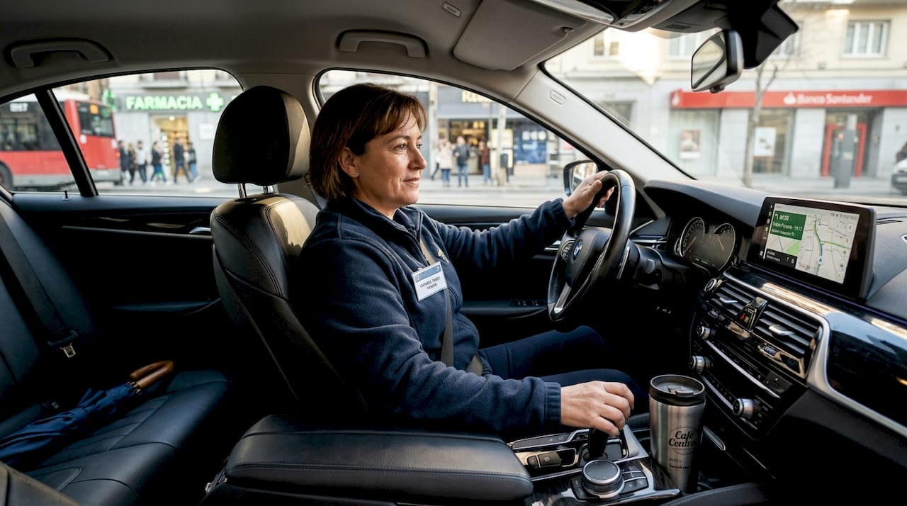 El taxista sigue el estado del tráfico en tiempo real para garantizar que llegues puntual a tu destino.