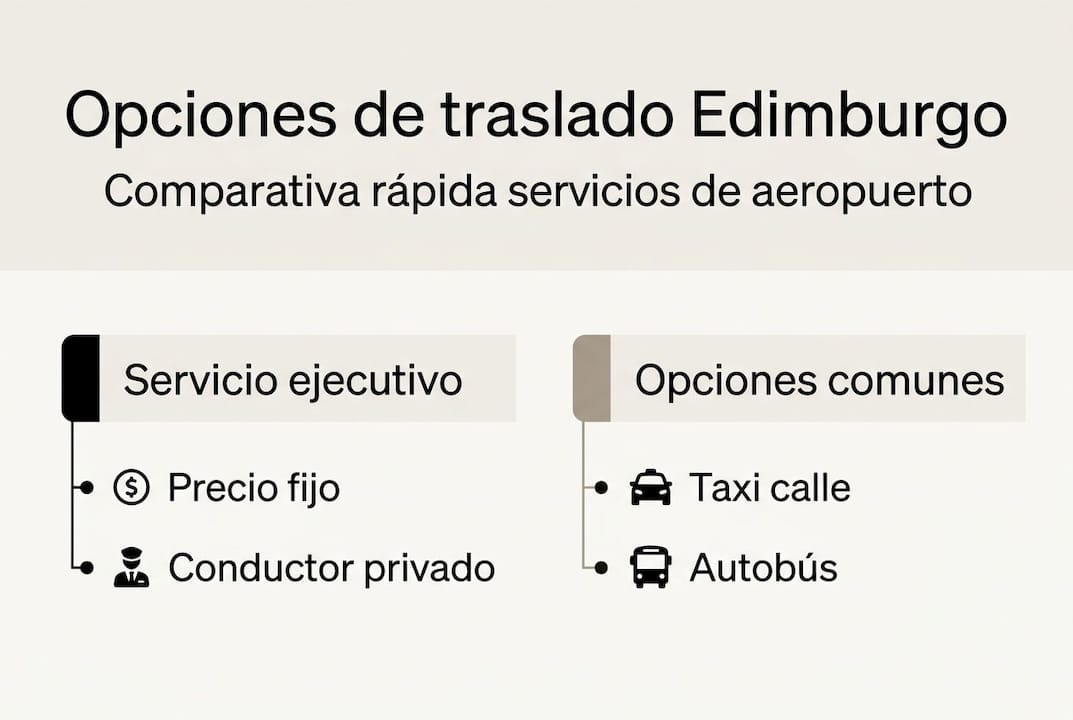 Infografía: ¿Cuál es la mejor opción para ir del aeropuerto de Edimburgo al centro?