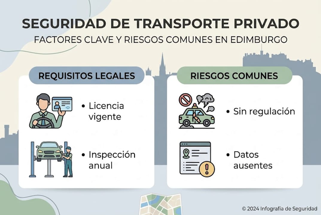 Guía visual sobre las obligaciones legales y los principales riesgos al ofrecer servicios de transporte privado