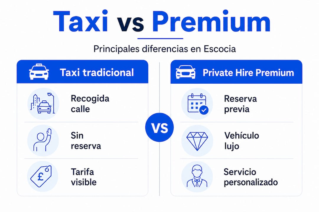Infografía: ¿En qué se diferencian los taxis convencionales de los taxis premium?