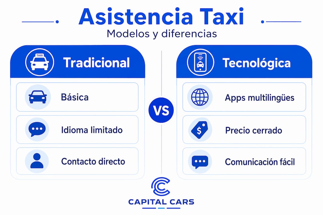 Diferencias entre el servicio de taxi tradicional y las nuevas plataformas tecnológicas