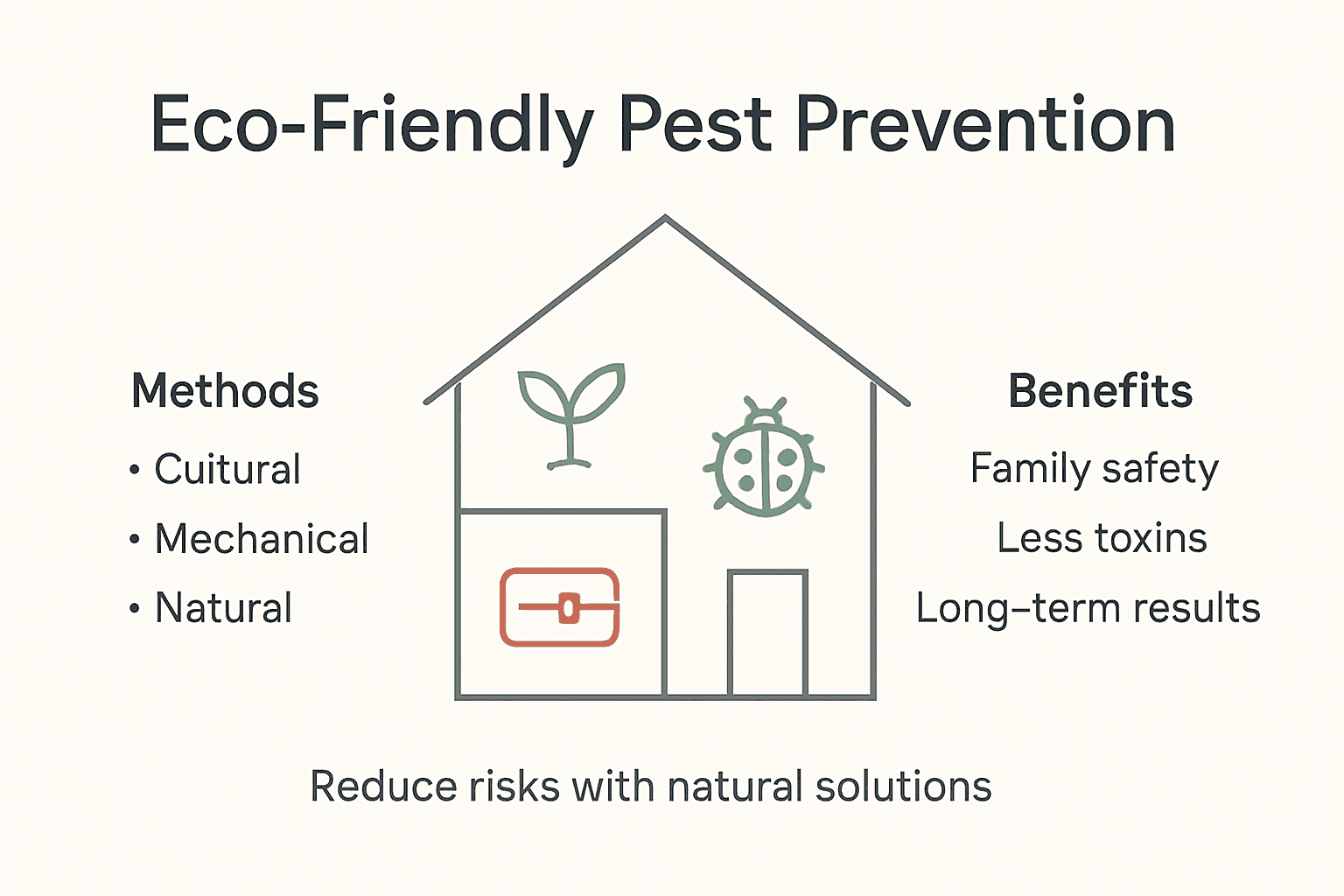Infographic shows eco-friendly pest control methods