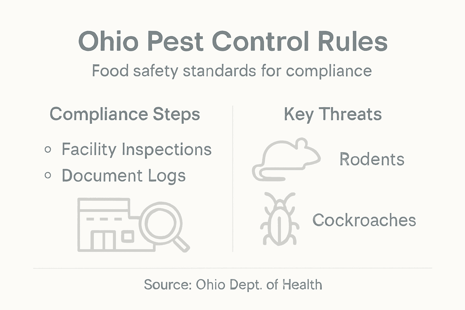 Ohio pest control compliance infographic