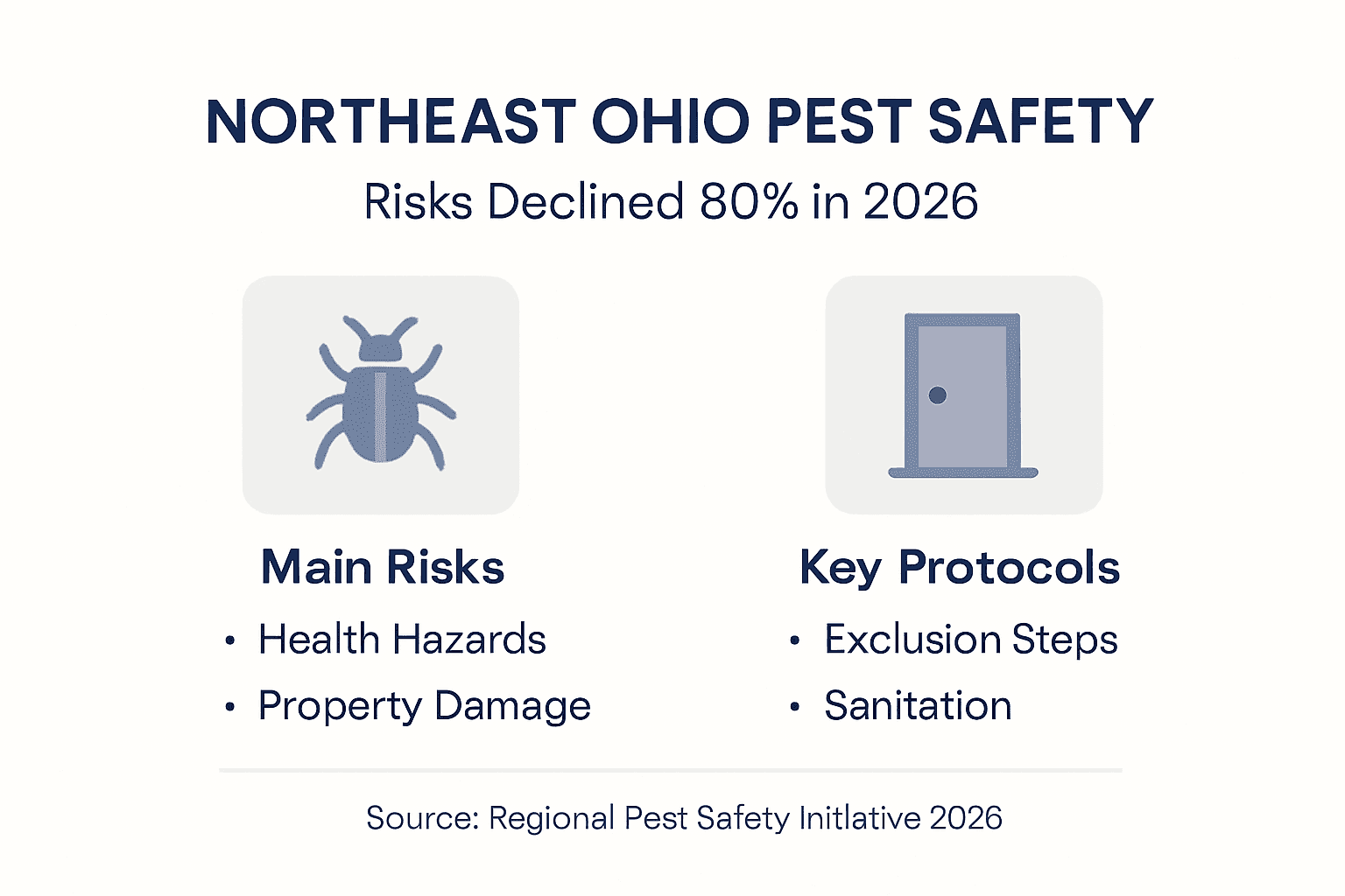Infographic showing pest risks and prevention