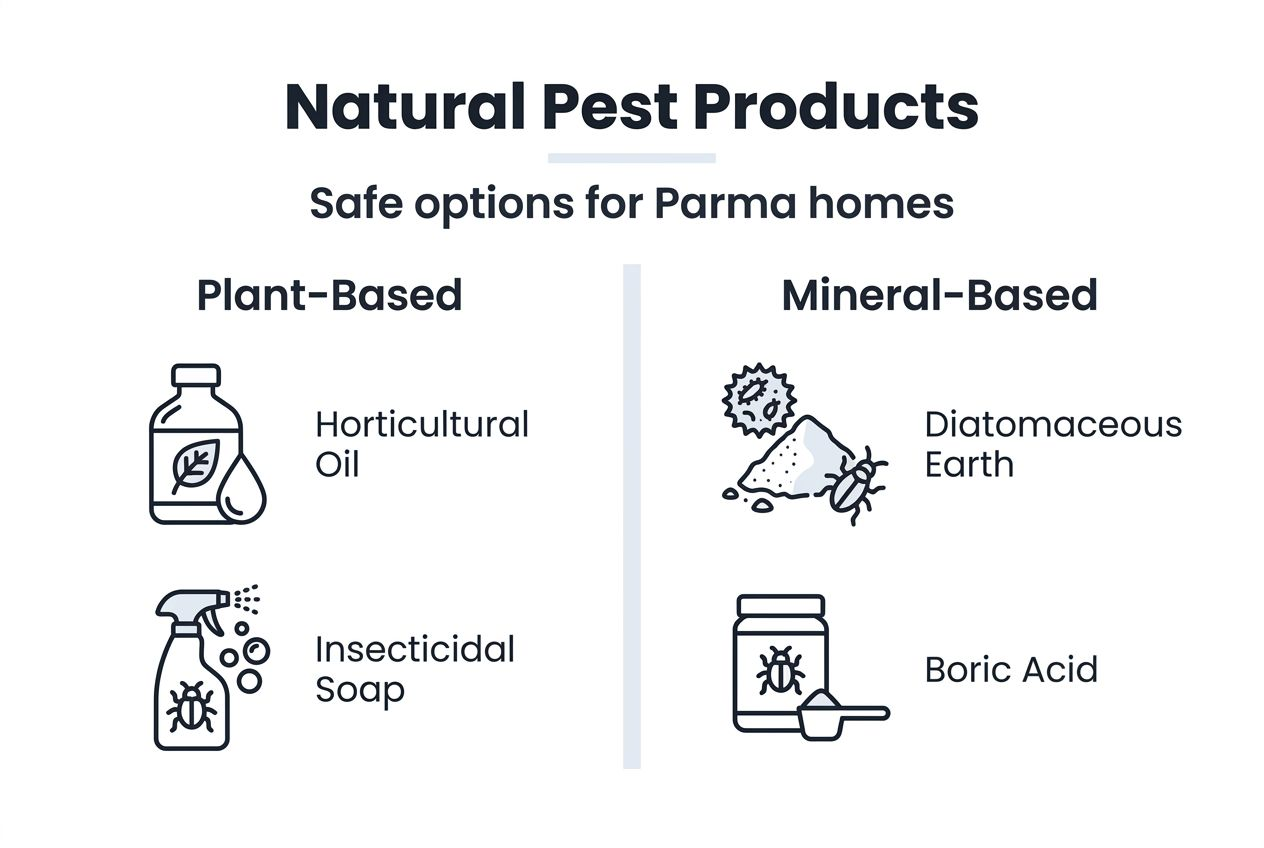 Infographic showing top natural pest control products
