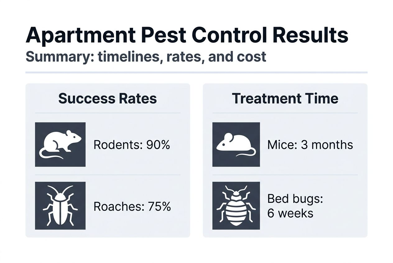 Infographic on apartment pest control outcomes