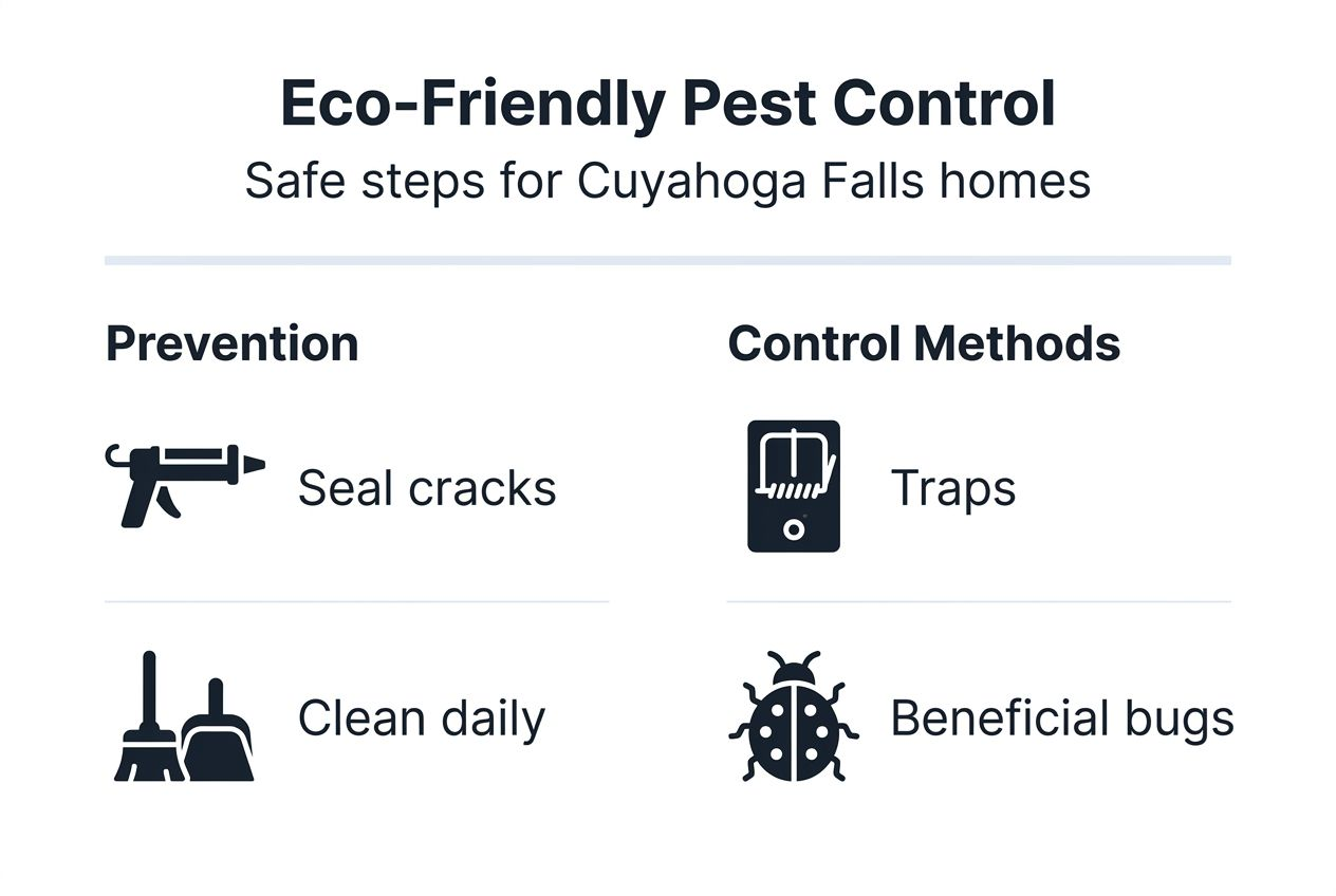 Infographic overview of eco-friendly pest control steps