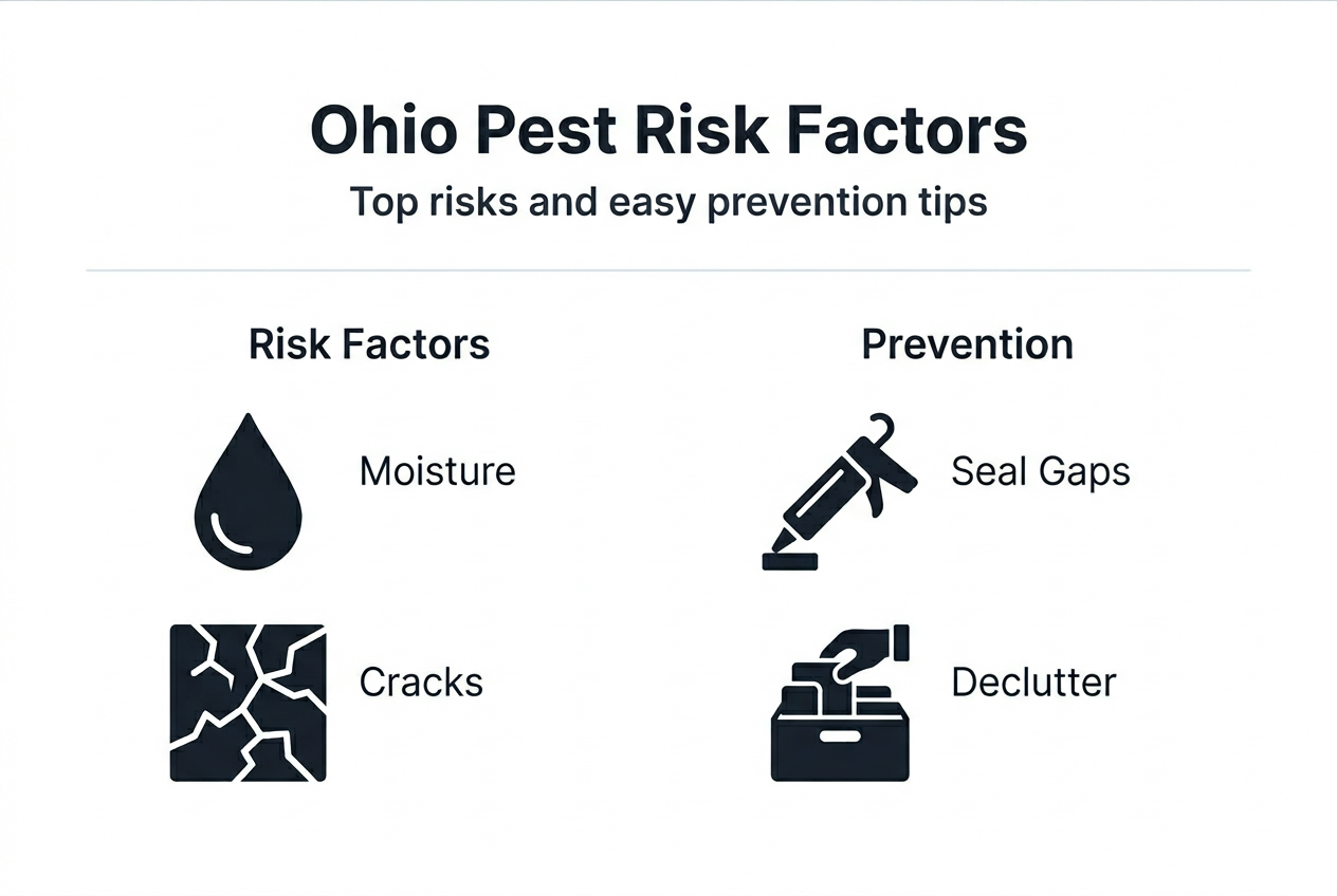 Infographic of risks and prevention in Ohio homes