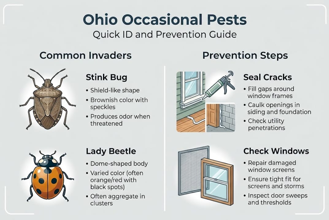 Infographic: Ohio pests and prevention steps