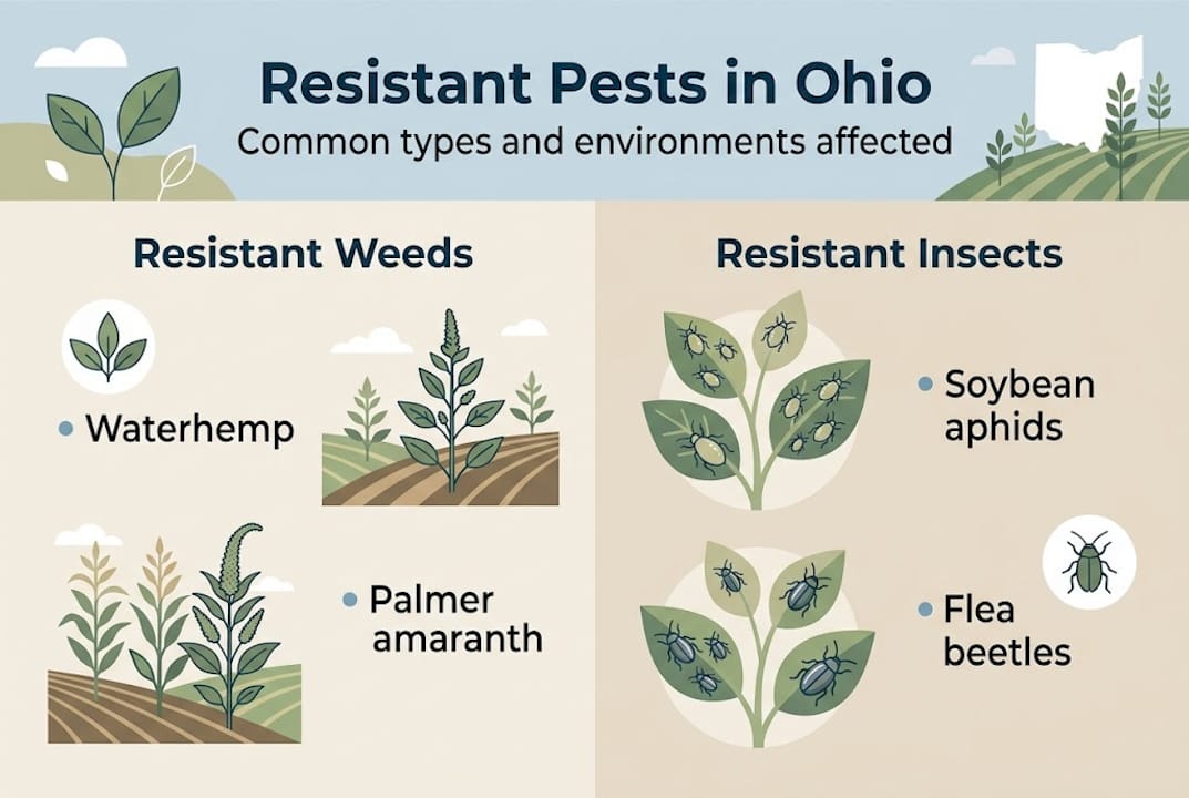Infographic Ohio resistant weeds and insects