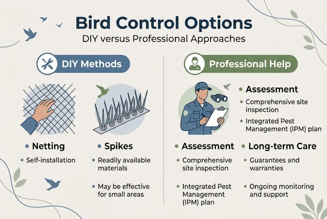 Infographic DIY vs professional bird control