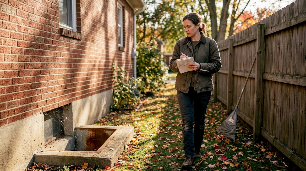 Woman noting findings during home inspection