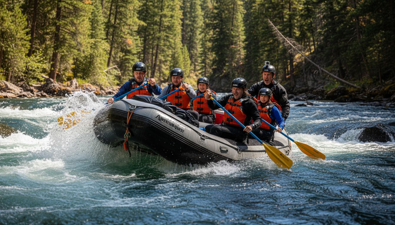 white-water rafting