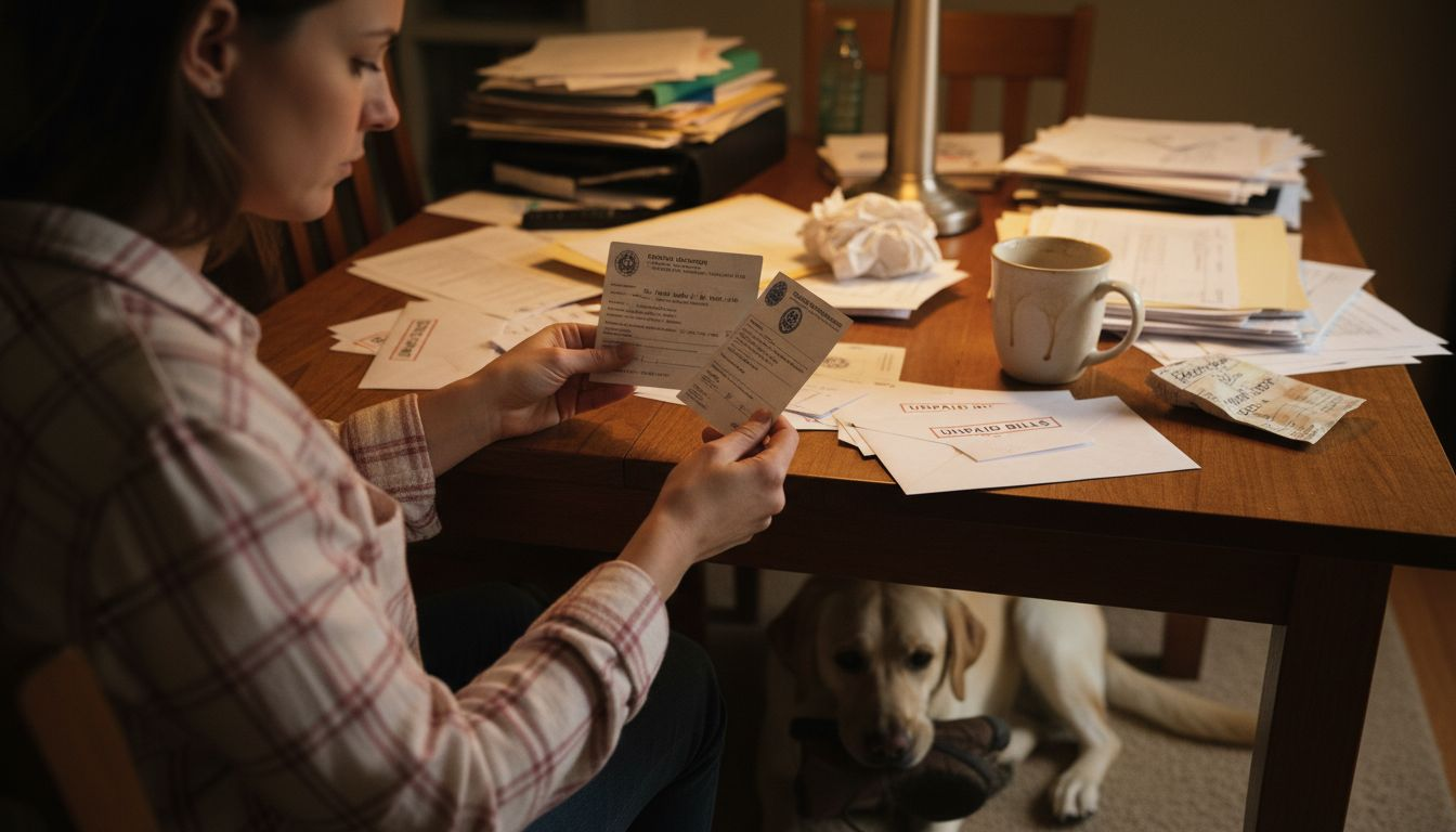 Person comparing different rental voucher types