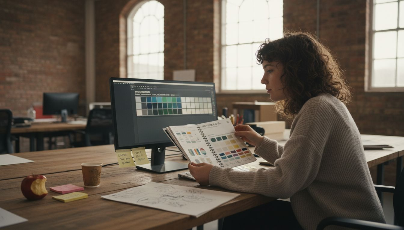 Designer refining Leeds brand identity