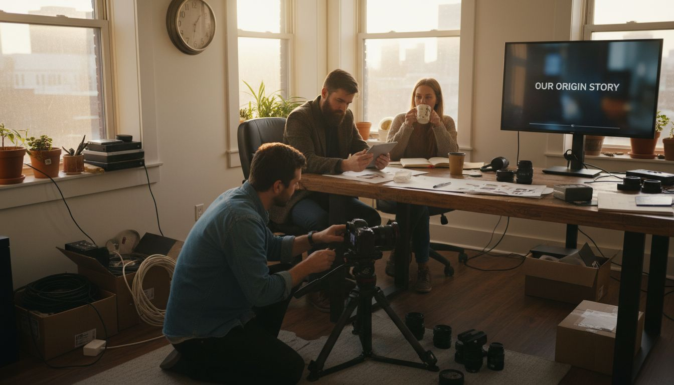 Team planning brand storytelling video