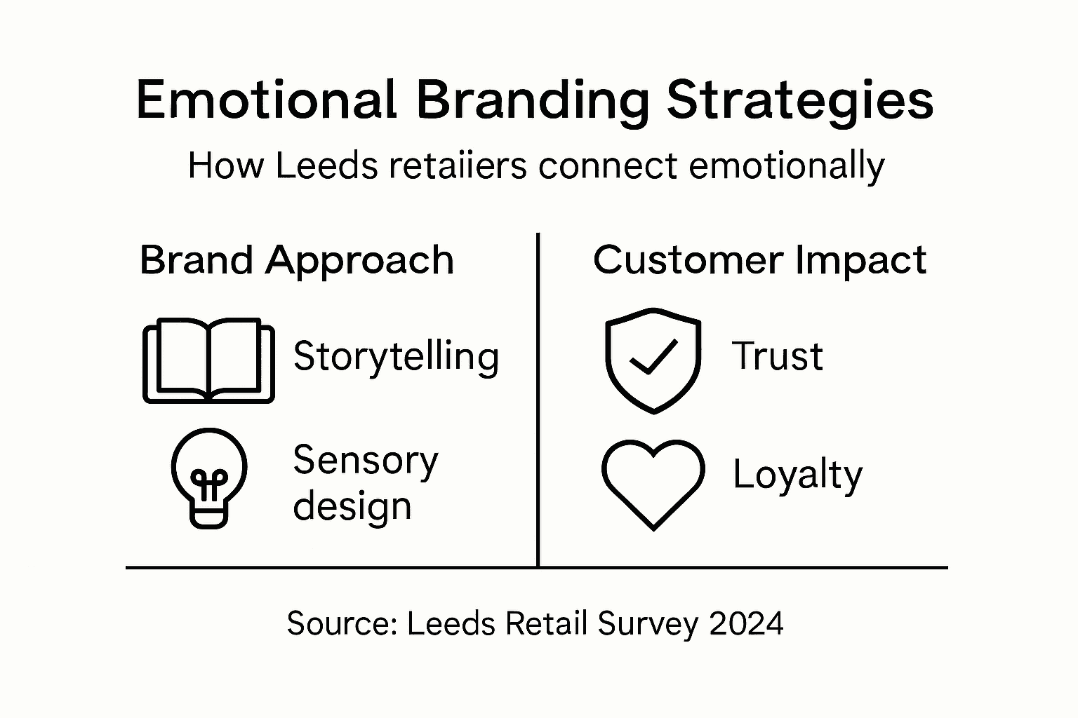 Infographic of Leeds emotional branding strategies