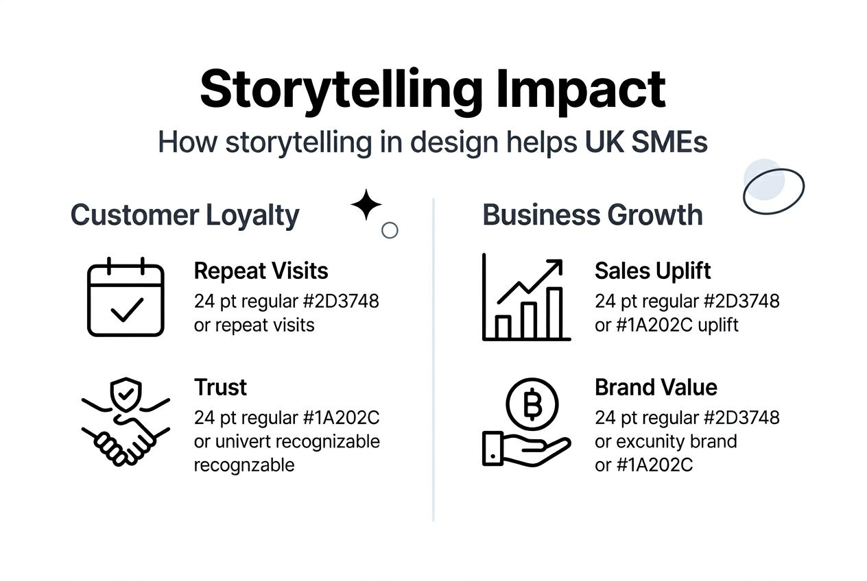 Infographic on storytelling business benefits for SMEs