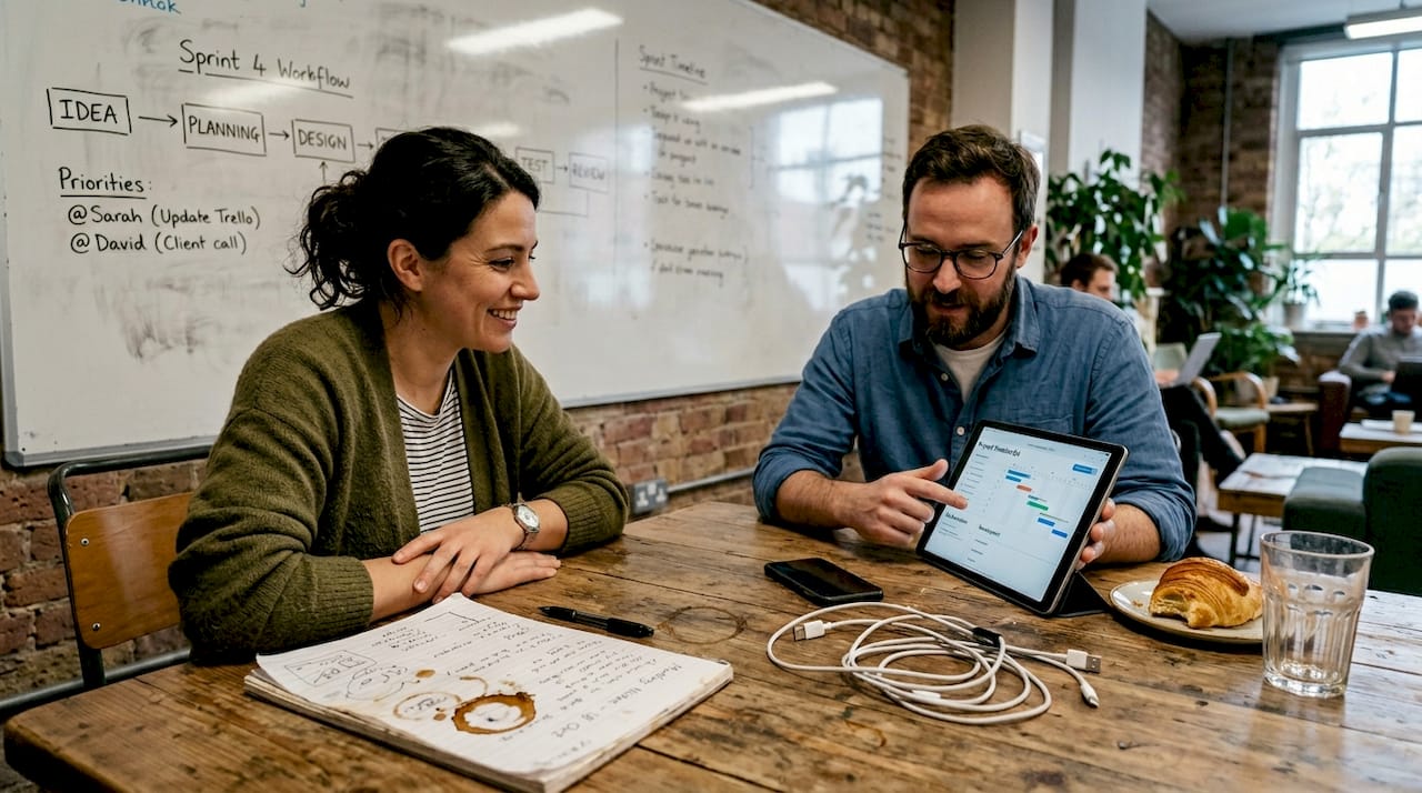 Observing real user usability test workspace