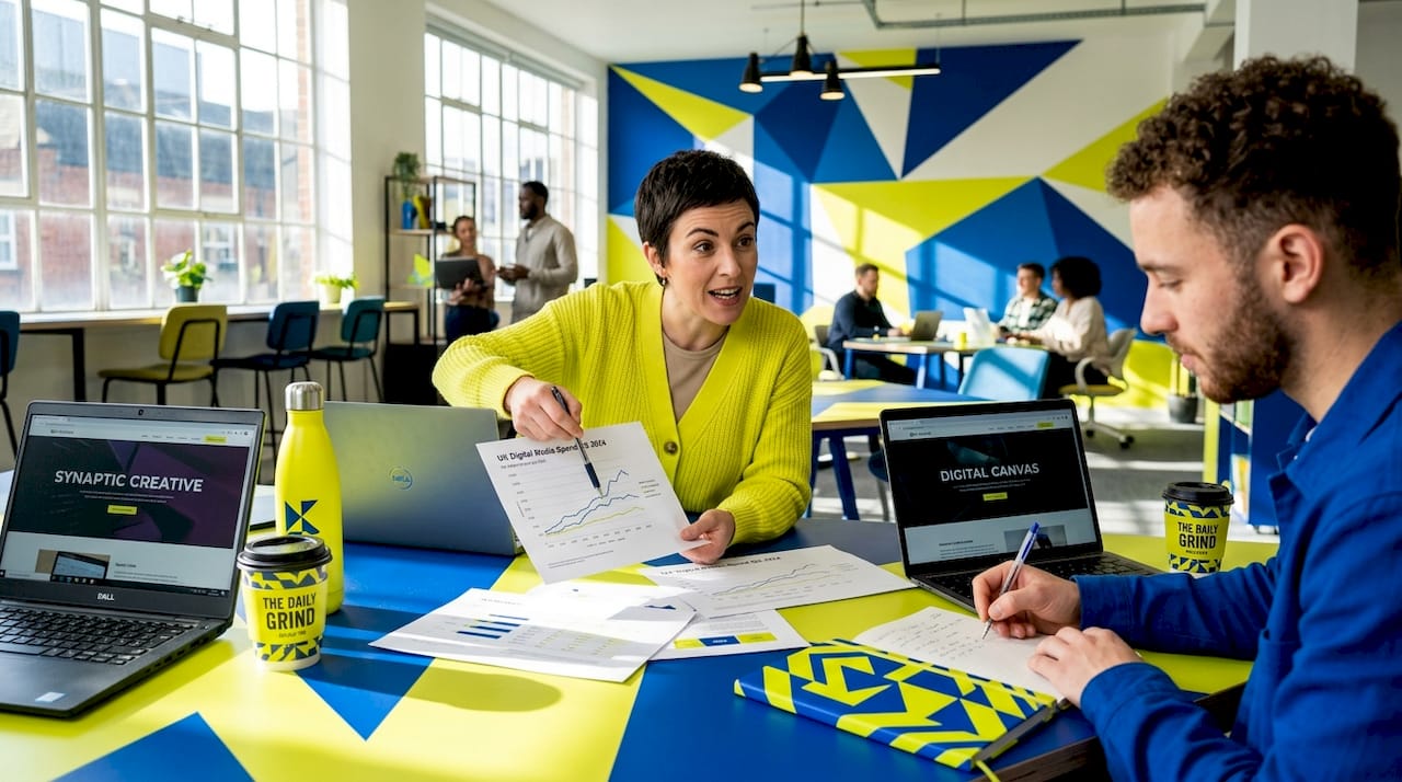 Business marketing plan checklist for UK SMEs 1 Colleagues analyzing market size data together