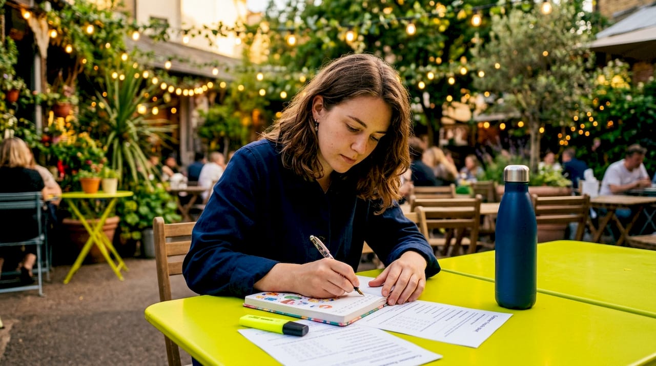 What is a unique selling point for your business? 2 Close-up hands writing USP notes