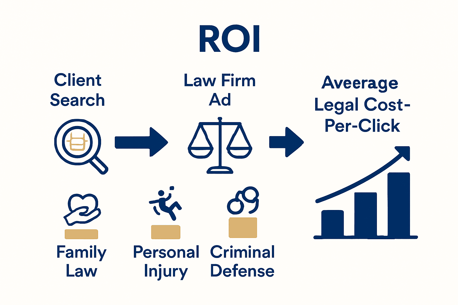 Google Ads Explained: Legal Marketing Powerhouse 2 Infographic showing Google Ads client conversion flow and legal PPC costs