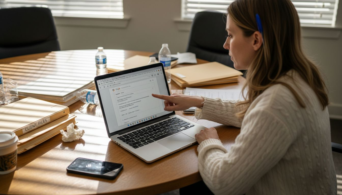 Paralegal updating business profile address