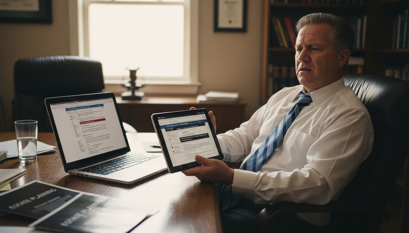 Lawyer struggling with old website UX