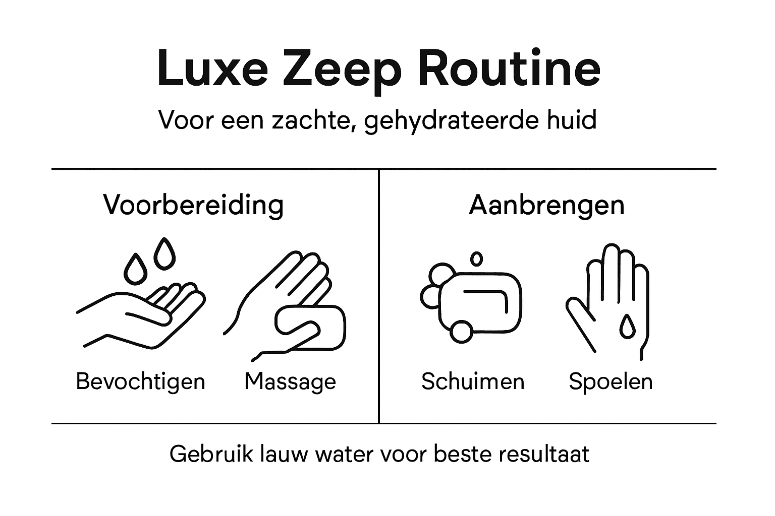 Infographic: jouw dagelijkse verwenmoment met luxe zeep in beeld