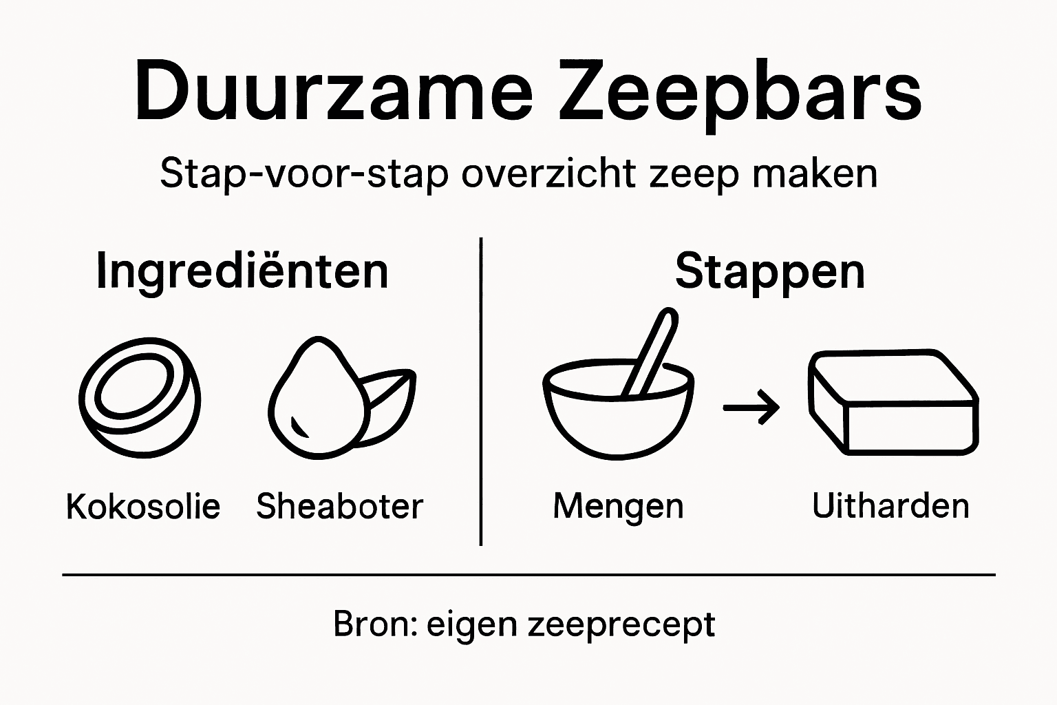 Infographic: zo wordt een duurzame zeepbar gemaakt