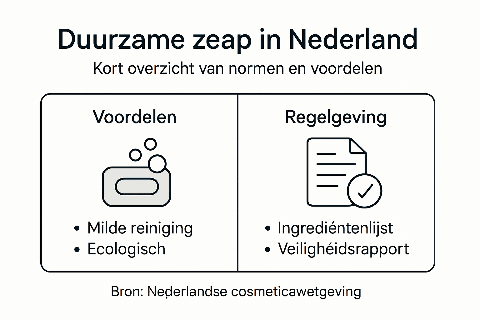 Overzicht: duurzame zeep en bijbehorende wet- en regelgeving in beeld