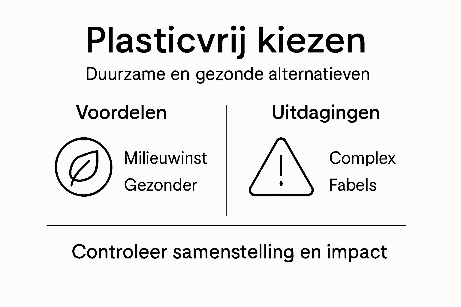 Overzicht: de pluspunten en knelpunten van leven zonder plastic