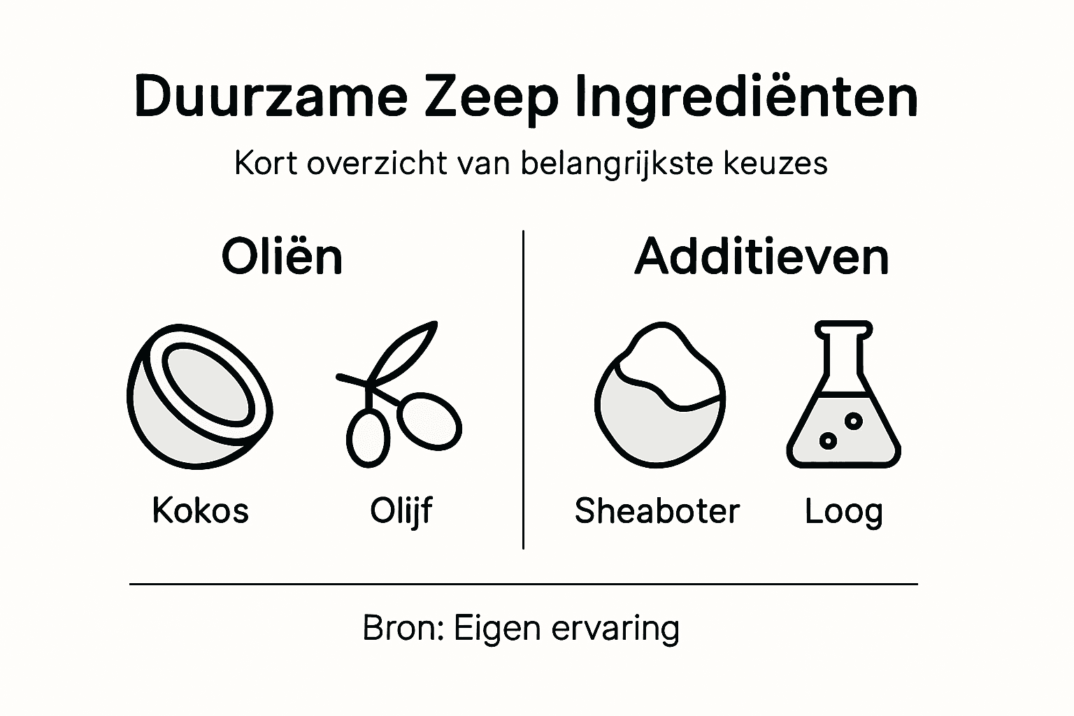 Overzicht van duurzame zeep: ingrediënten en toegevoegde stoffen in beeld