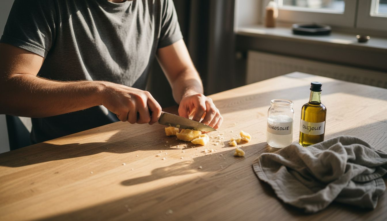 Keuken met zeep op basis van plantaardige ingrediënten