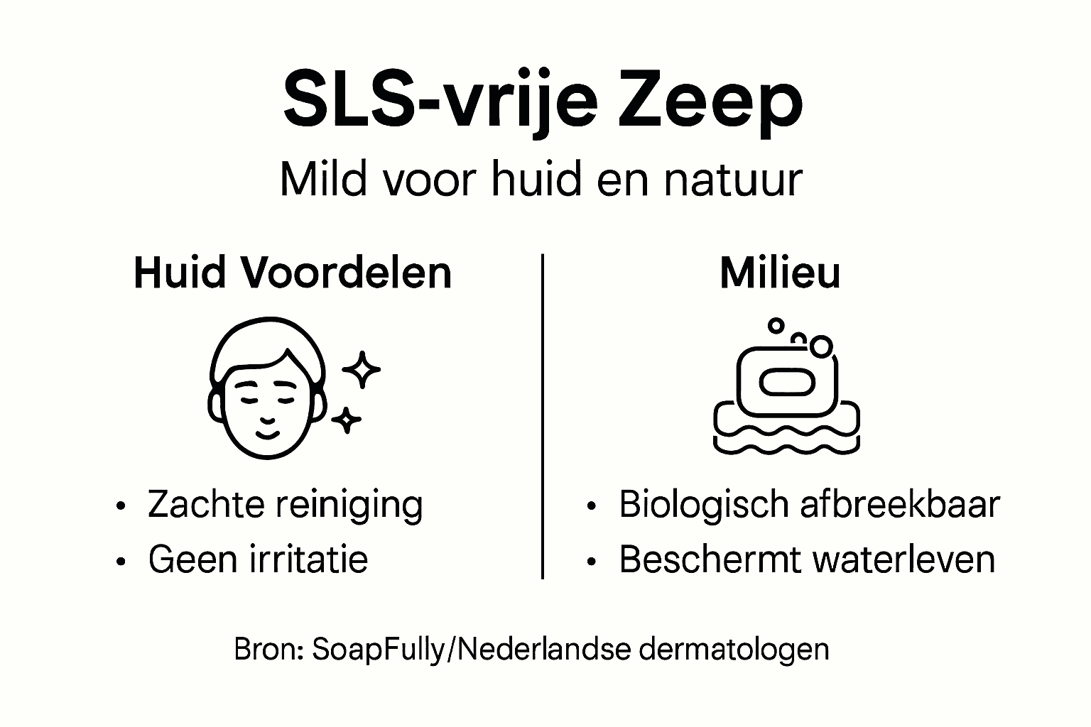 Infographic: Zeep zonder SLS – goed voor je huid én het milieu