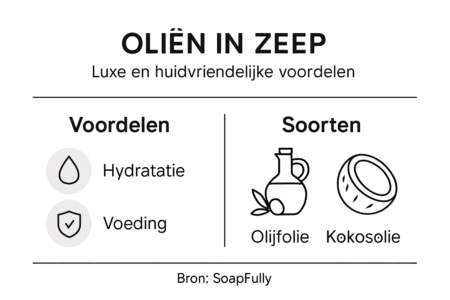 Infographic: een helder overzicht van natuurlijke oliën in zeep