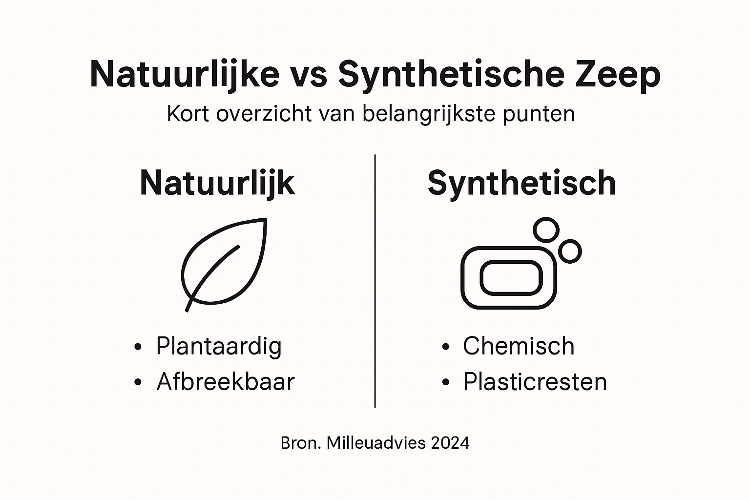 Infographic: natuurlijk versus synthetisch zeep – wat zijn de verschillen?
