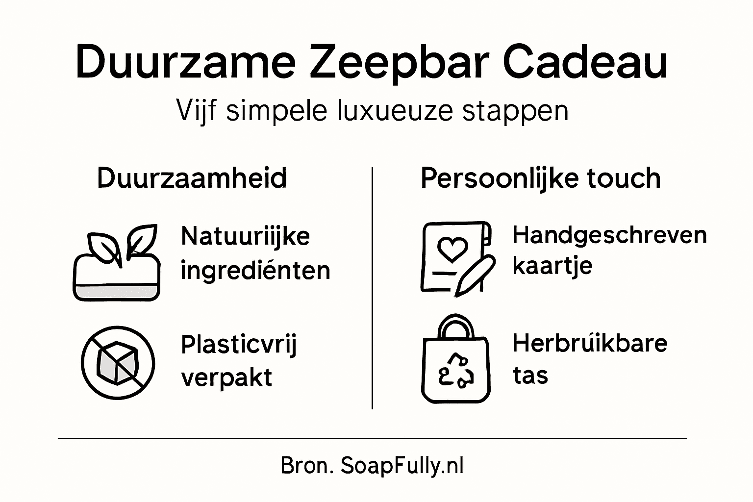 Infographic: zo geef je een zeepbar als cadeau stap voor stap