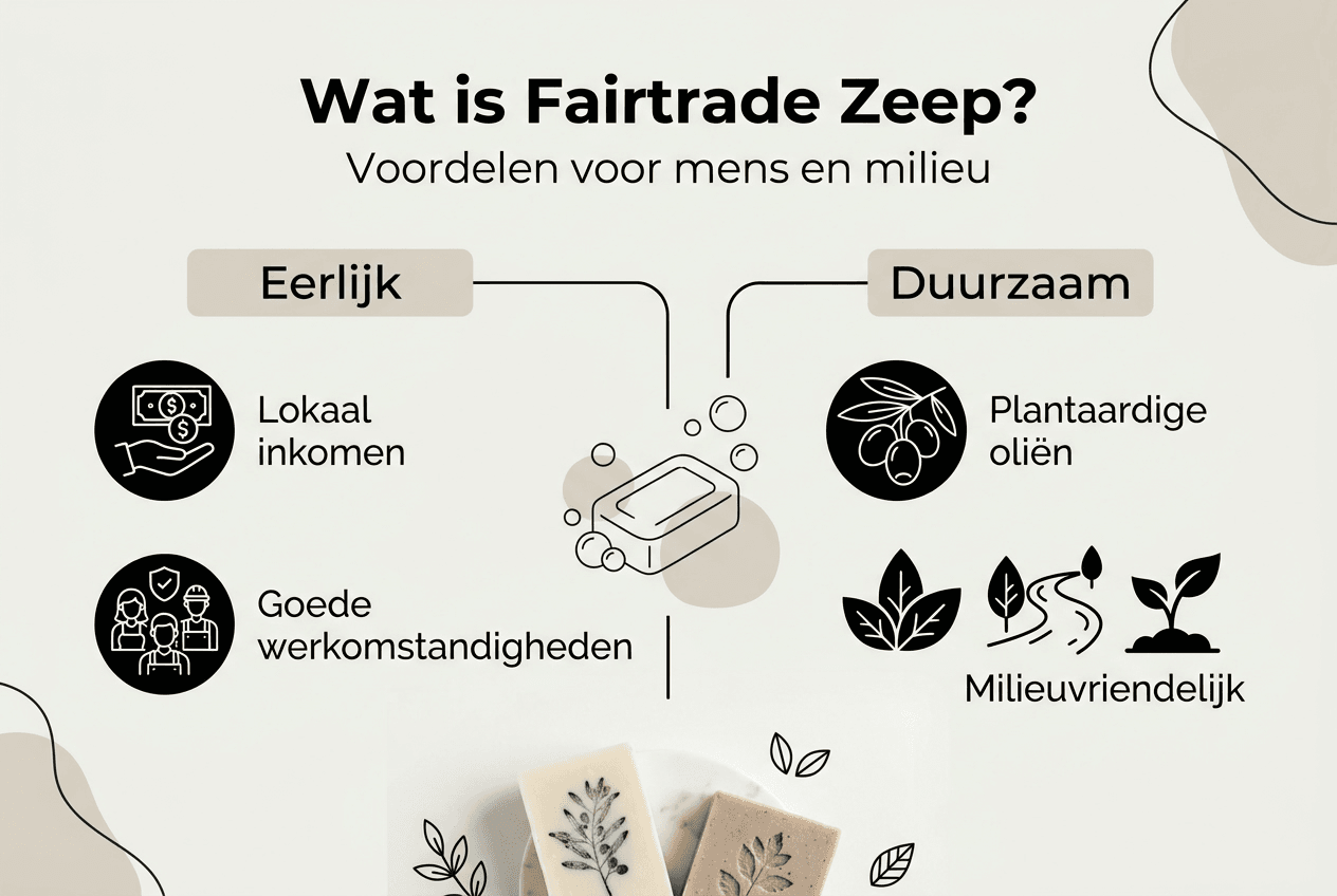Infographic: fairtrade zeep en een duurzame keuze