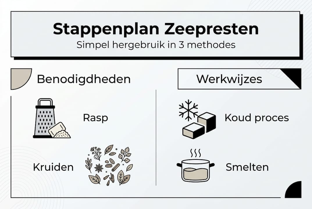 Overzichtelijke infographic: stappen, materialen en aanpak