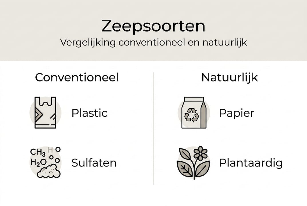 Overzicht: Wat is het verschil tussen gewone zeep en natuurlijke zeep?