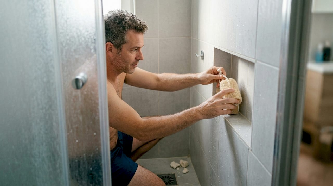 Man kiest onder de douche bewust voor zeep zonder plastic