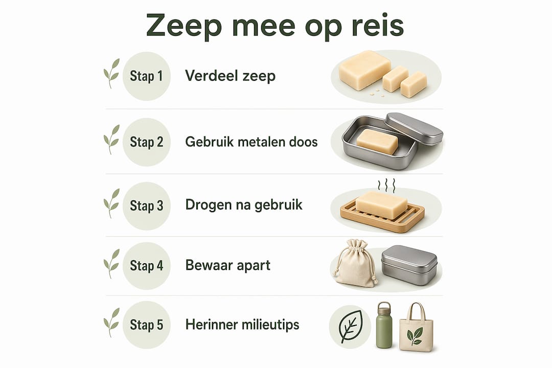 Infographic: zo gebruik je milieuvriendelijke zeep tijdens je reis