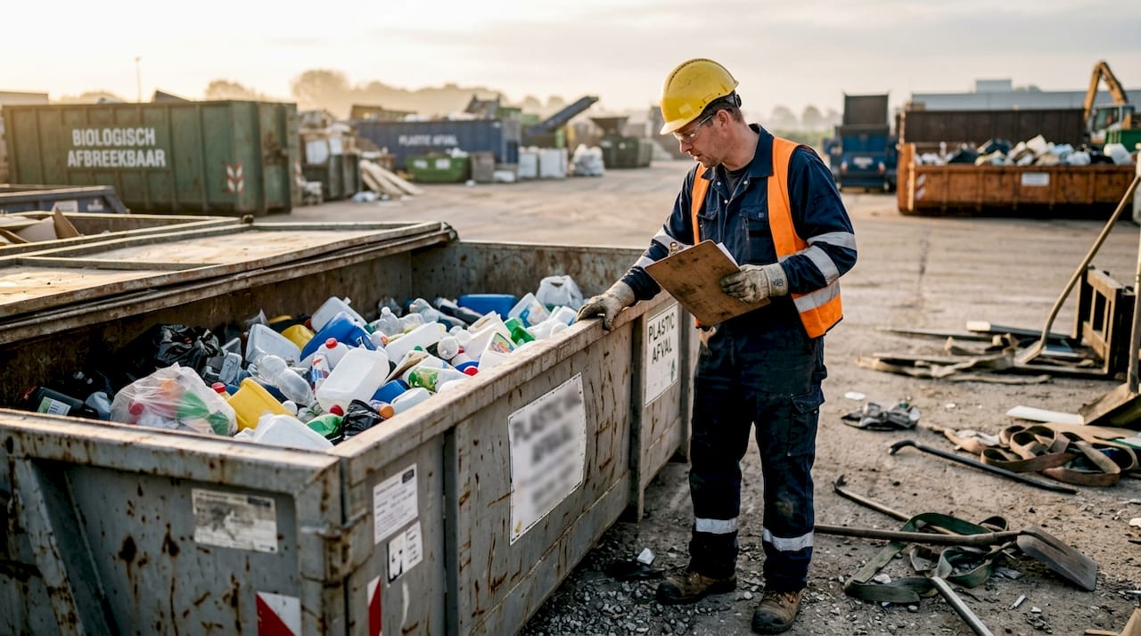 Inzamellocatie voor plastic en organisch afval