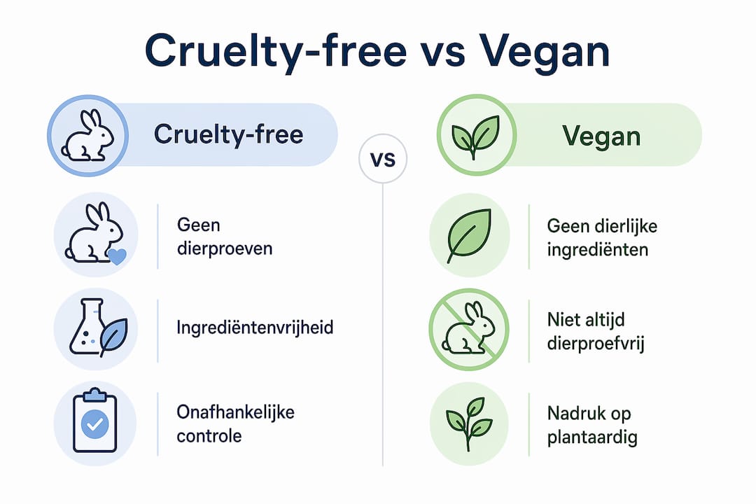 Infographic: wat is het verschil tussen cruelty-free en vegan producten?