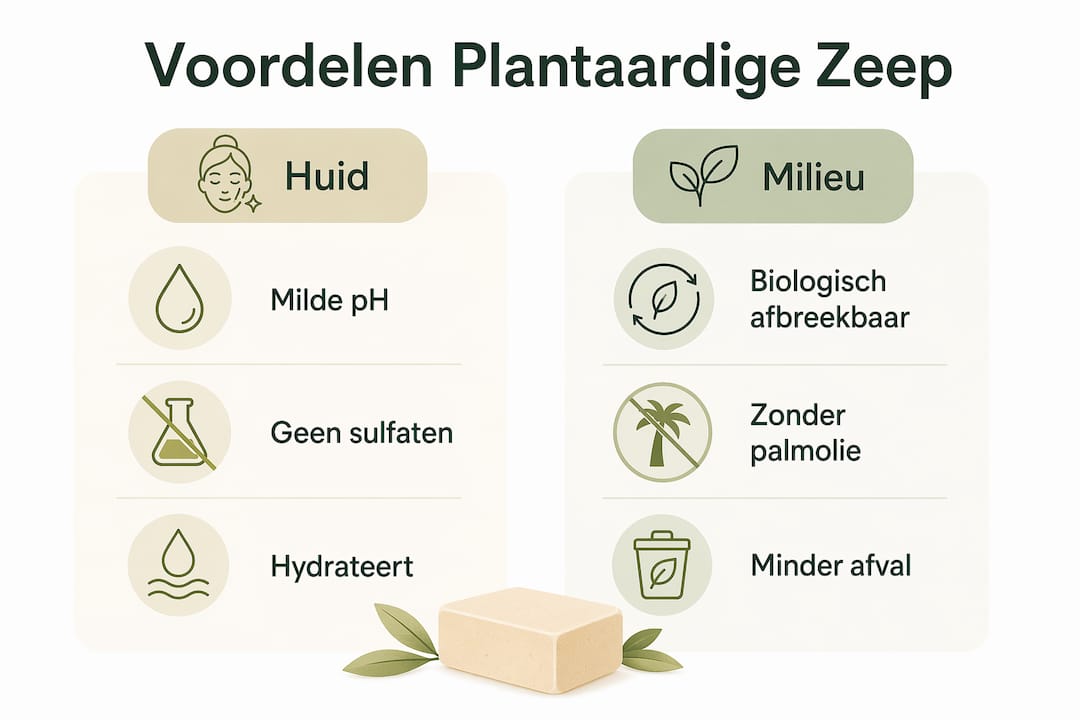 Infographic: de voordelen van plantaardige zeep voor je huid én het milieu