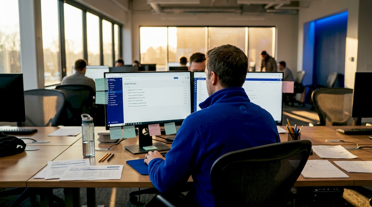 IT staff tracking ERP CRM scope changes