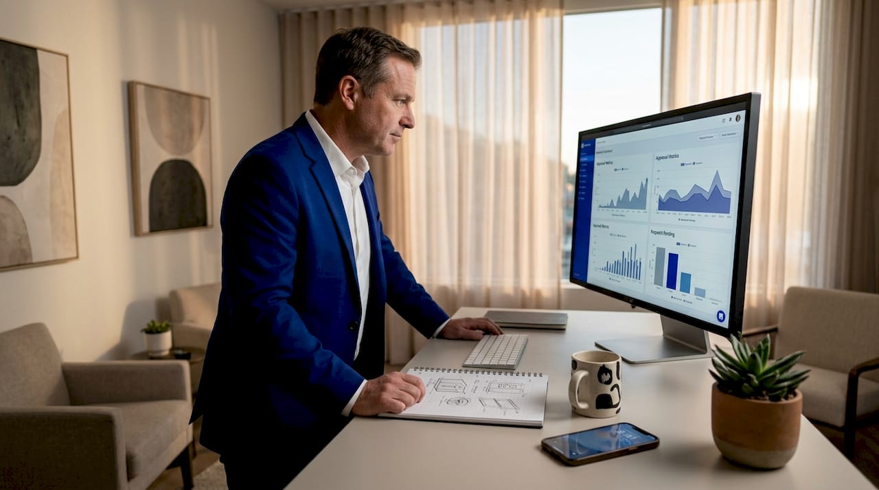 Manager reviews automated approvals dashboard